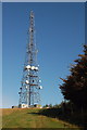 NT7354 : Communications mast on Hardens Hill by Jim Barton