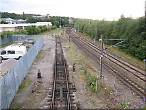 SE0641 : View from Bridge TJC3/72A, Keighley Station by Stephen Armstrong