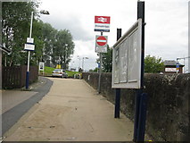 NS6170 : Entrance to Bishopbriggs railway station by Andrew Reid