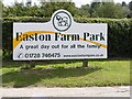 Easton Farm Park sign