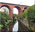 River Mersey under the viaduct