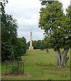 SP6737 : Stowe Park, the Cobham Monument by Graham Horn