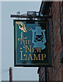 SK0296 : The New Lamp (2) - sign, 12 Bankbottom, Hadfield by P L Chadwick