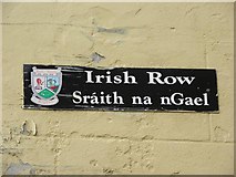C2502 : Street name, Irish Row, Raphoe by Kenneth  Allen
