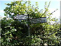 Roadsign at the Bastings Hall junction on Otley Road