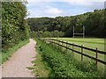 Path by the rugby pitch