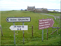 NF9381 : Road Signs on Berneray by Colin Smith
