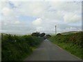 Country road north of Glandy Cross