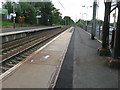 NS6960 : Uddingston railway station, looking West by Andrew Reid