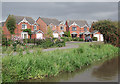 Canalside housing at Little Stoke, Staffordshire