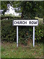 Church Row sign