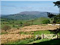 View of Pendle Hill from the path above Dean Reservoir