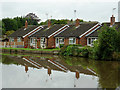 Canalside housing at Weston, Staffordshire