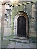 NZ2557 : Parish Church of St Andrew, Lamesley, Doorway by Alexander P Kapp