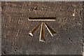SJ4066 : Cut Bench Mark, Chester Cathedral by Mark Anderson