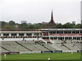 SP0684 : Edgbaston Cricket Ground: seats and spire by John Sutton