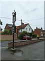 Looking from the pub car park across to Church Walk