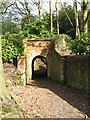 Tunnel for footpath under the drive leading to 