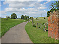 Farm road and bridleway, Thornton Farm