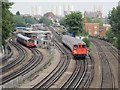 Railway and underground lines east of Mapesbury Road, NW2