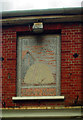 Faded mosaic pub sign, Greenwich