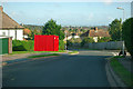 A red box on Hill Road