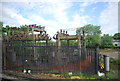 Electricity transformer by the Arun Valley Line