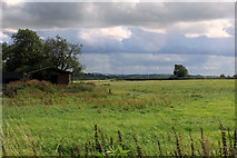 ST6539 : 2011 : Pasture and barn south of Stoney Stratton by Maurice Pullin