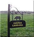 Farm sign, Easter Langhill