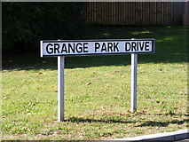 TM2749 : Grange Park Drive sign by Geographer