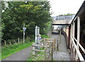 Welsh Highland Railway passing under St. Helen