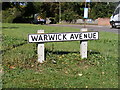 Warwick Avenue sign