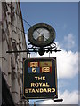 The Royal Standard, pub sign, Greenwich