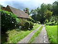 Cottage on bridleway south of Farley Green