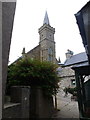 Stromness: an alley and a church