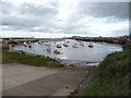 Boats on the Afon Clwyd at Foryd