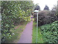 Footpath along dismantled rail line