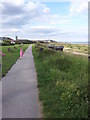 Footpath beside the beach on Pakefield Cliffs