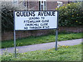 Queens Avenue sign