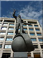  : Statue of Yuri Gagarin outside the headquarters of the British Council by pam fray