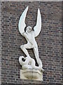 Greek Orthodox Cathedral of the Holy Cross and St. Michael, Golders Green Road (A502), NW11 - statue