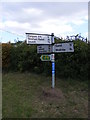 Roadsign on School Road, Blaxhall