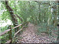 Footpath following the curve of the former Lewes to East Grinstead line