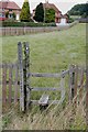 Looking over Stile to Mill Cottages, A518