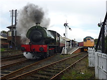 NT0081 : Bo'ness and Kinneil Railway : Blast Off From Bo'ness Station by Richard West