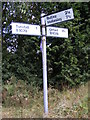 Roadsign on the B1078 Orford Road