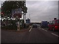 The A10 at the junction of Bullsmoor Lane