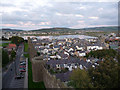 View along the line of the town walls from Tower 13, Conwy