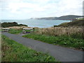 Picnic tables near Aberporth