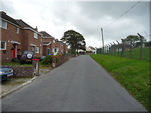 SN2451 : Houses opposite the Qinetiq missile base, Aberporth by Jeremy Bolwell